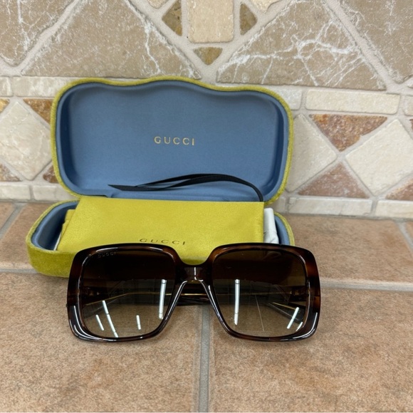 🆕✨Gucci GG0632S Havana Square Sunglasses ✨ - Picture 3 of 12